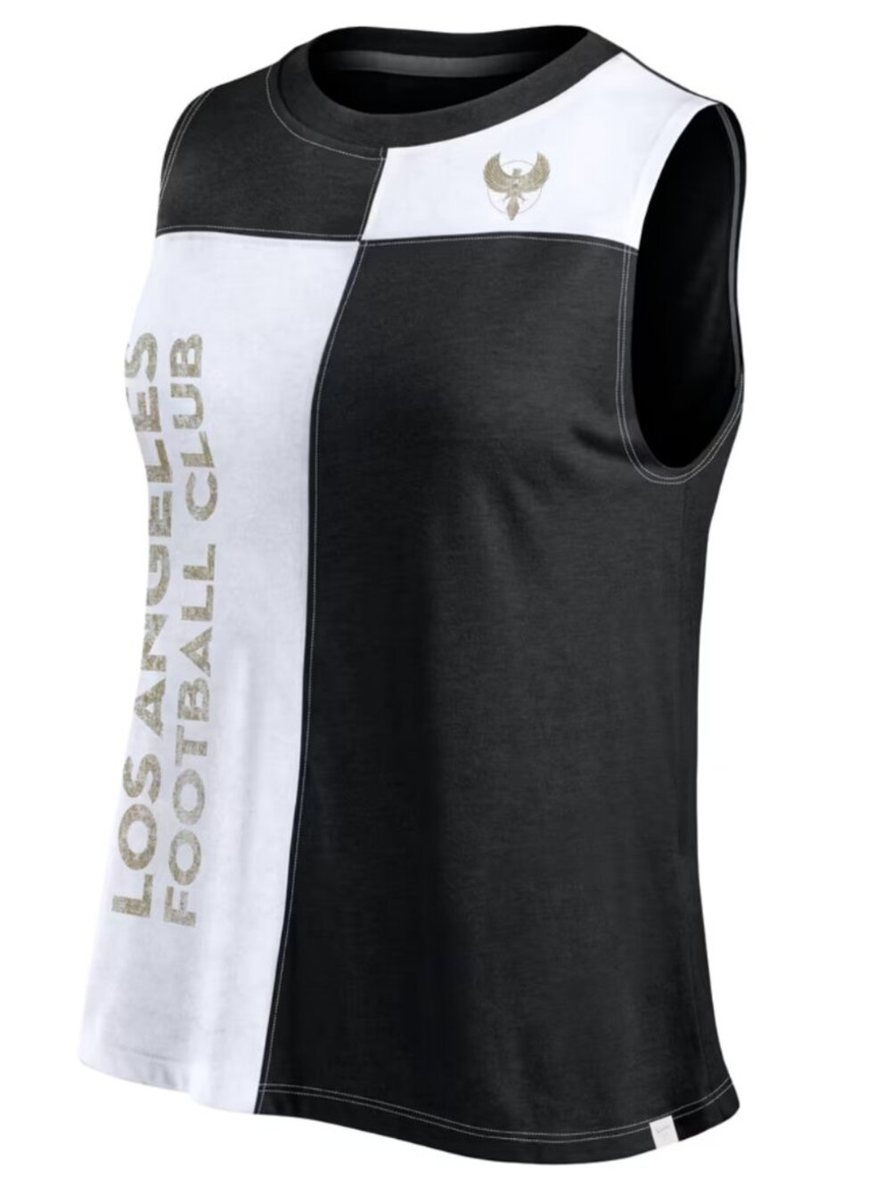 Women's LAFC Fanatics Black Script Colorblock Tank Top